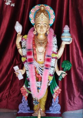 Vadodara Gujarat 'tan Hindu tanrı heykeli