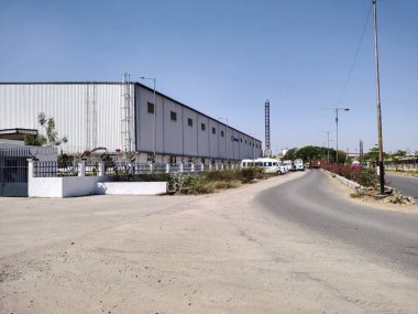 Vadodara Gujarat 'taki Hint fabrikası.