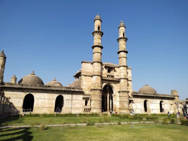 Jamie Camii 'nin tarihi yeri Pavagad Chanpaner Gujarat Hindistan' dan