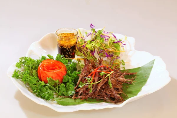 Carne ahumada seca en rodajas vietnamitas —  Fotos de Stock