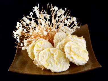 Tempura of yam or sweet potato