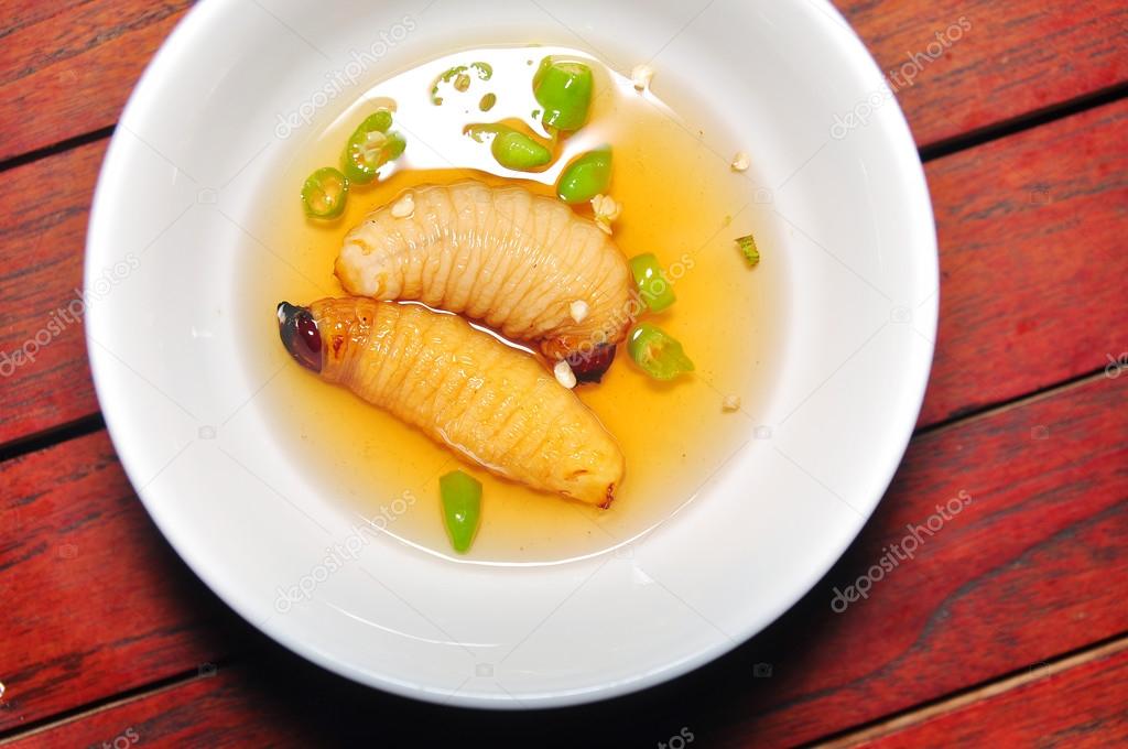 Red Palm Weevil Larva Or Coconut Worm Or Duong Dua Or Sago Worm Rhynchophorus Ferrugineus From Vietnam Stock Photo Image By C Vietbox