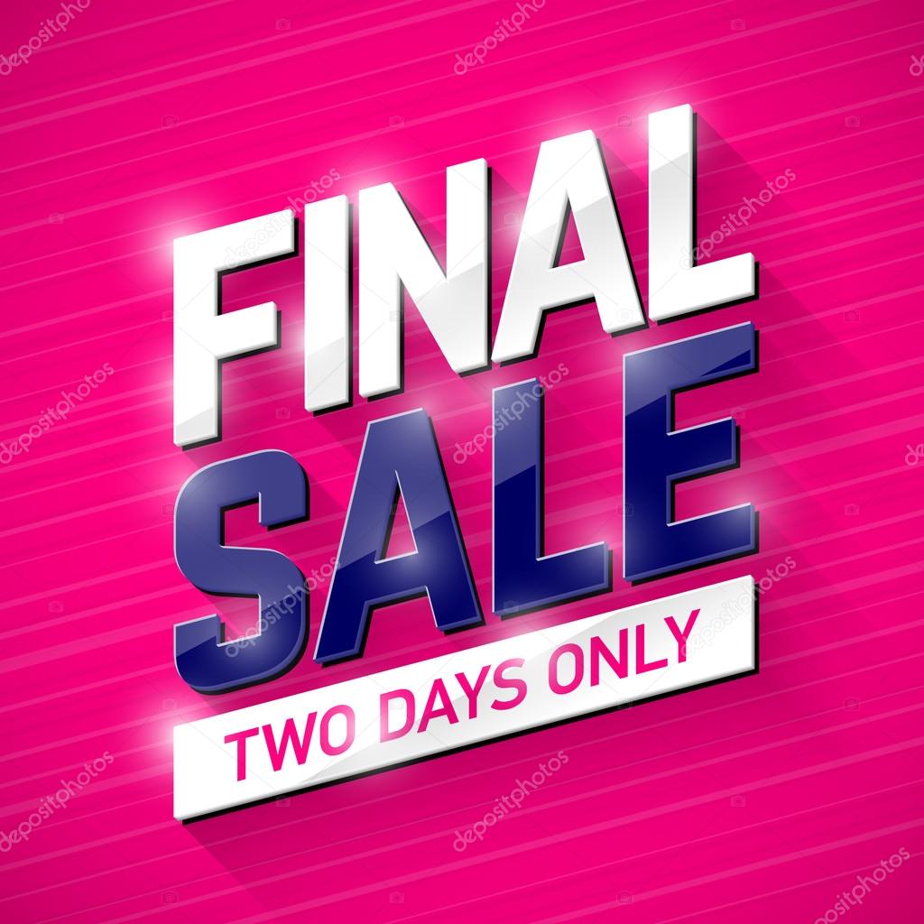Final Sale banner. — Stock Vector © Alhovik 111810646