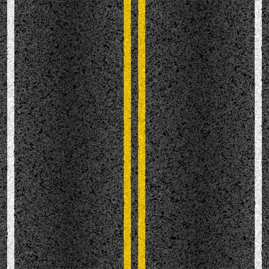 Asphalt road with marking lines
