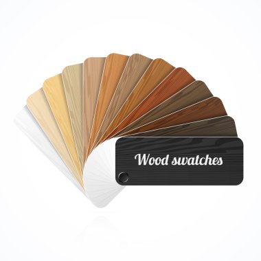 Wood color swatches