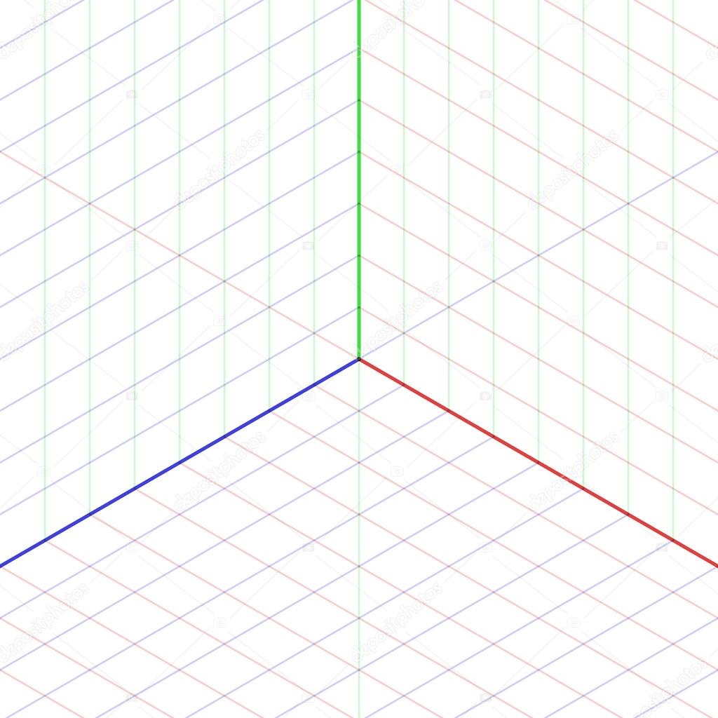 Isometric projection background — Stock Vector © Alhovik 69936113