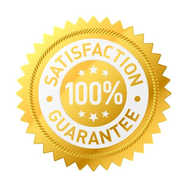 100% satisfaction guaranteed label (vector) — Stock Vector © devke #5021546