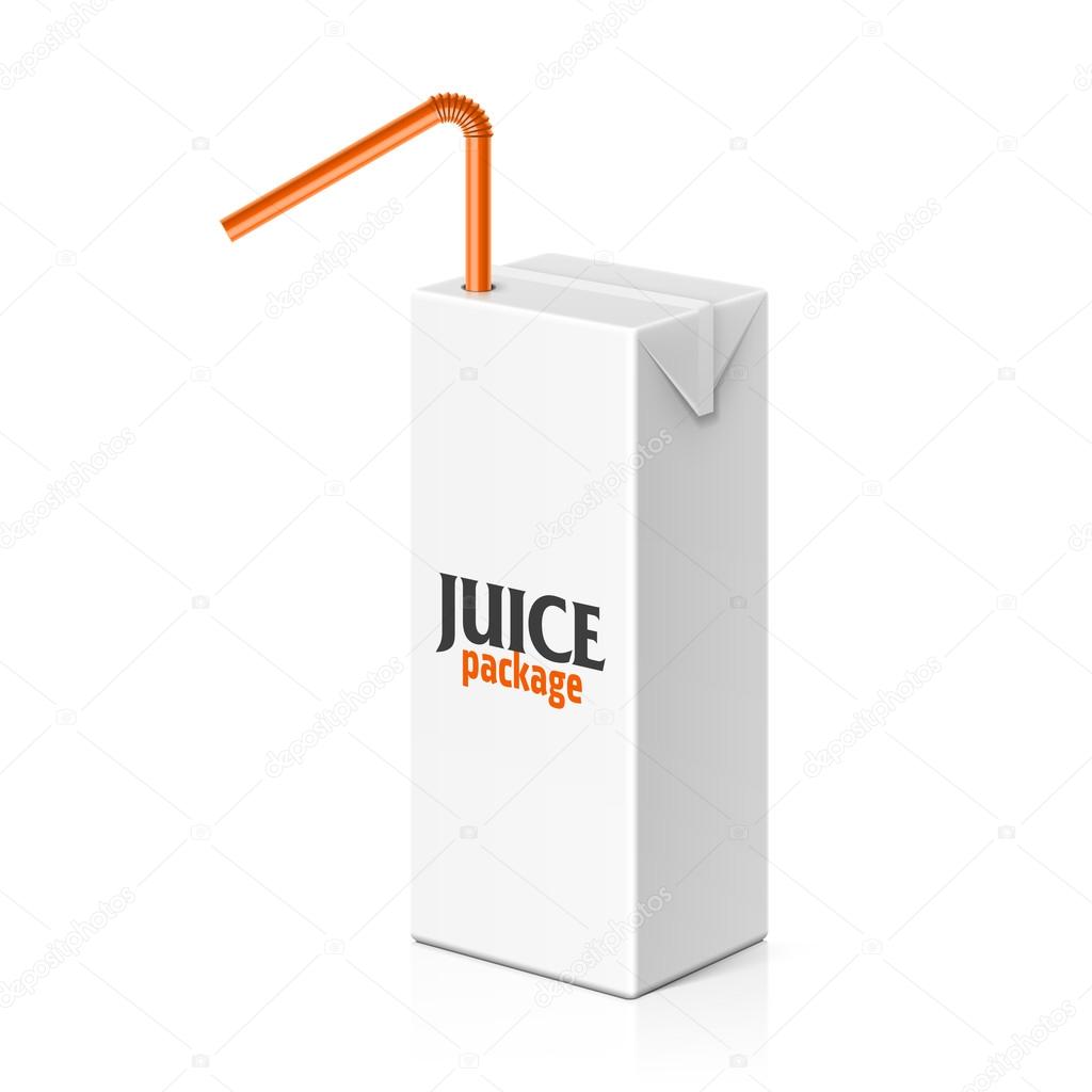 Download Juice or milk box with drinking straw — Stock Vector © Alhovik #69940445