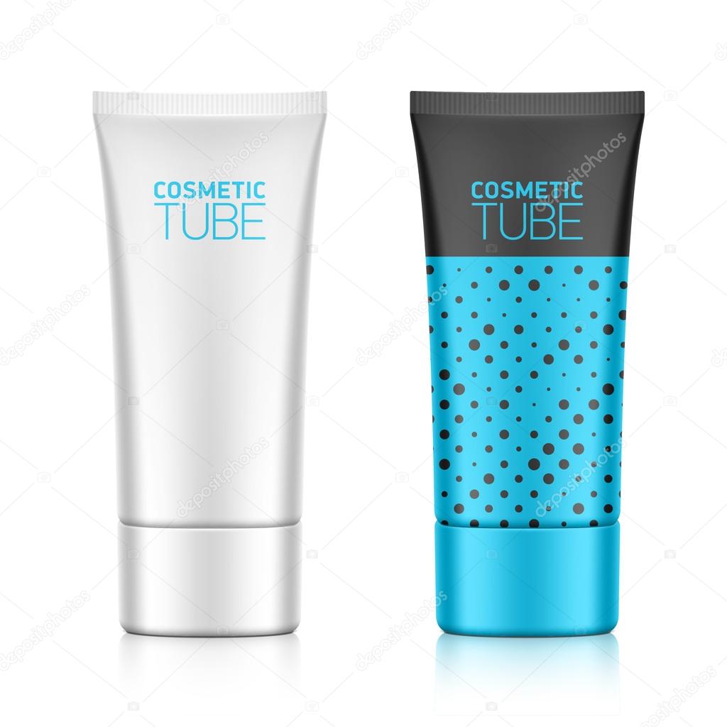 Cosmetic packaging of oval plastic tube — Stock Vector © Alhovik 69941053