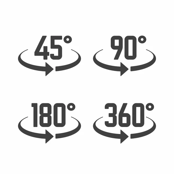 View angle sign icons set — Stock Illustration View angle sign icons set Vector Graphics