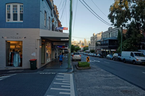 Дарлинг-стрит в Балмейне, Сидней — стоковое фото