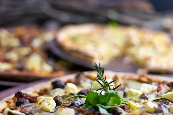 Tres pizzas — Foto de Stock