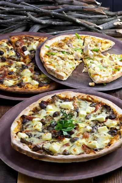 Pizzas rústicas — Foto de Stock