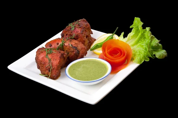 Tandoori Chicken with a salad — Stock Photo, Image