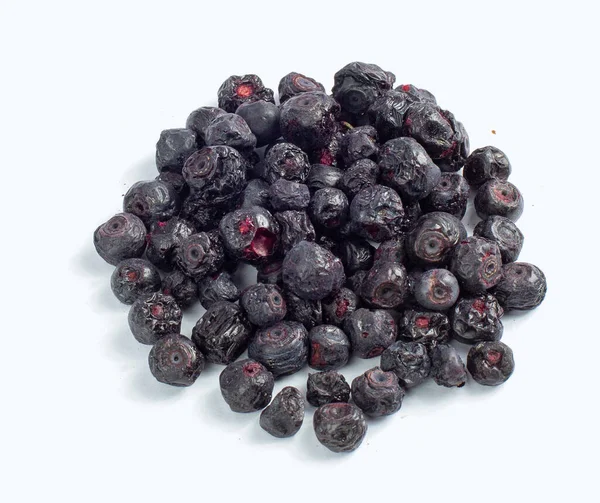 Freeze Dried Blueberries Isolated White Background — Stock Photo, Image