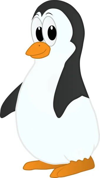 Карикатура Симпатичного Пингвина — стоковый вектор