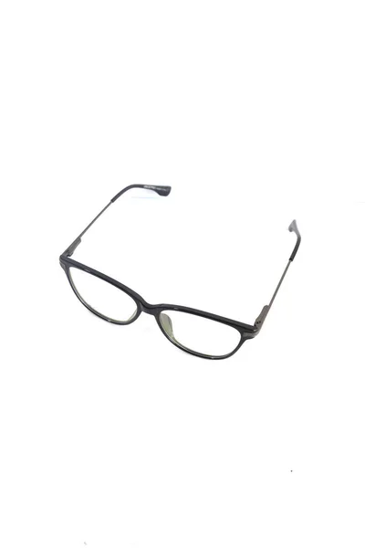 Isolation Glasses White Background Black Cat Eye Glasses Frames Cat — Stock Photo, Image