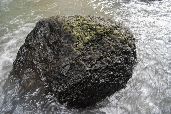 Corrientes Rocas Fondo Adecuado Para Plantillas Visualización Productos Rock Rive — Foto de Stock