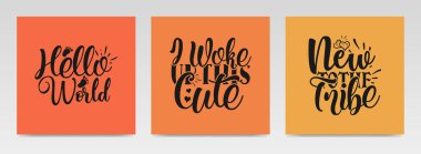 Bebek doğumu, tipografi setinden alıntılar yapıyor. Grafik tasarım ögesi.