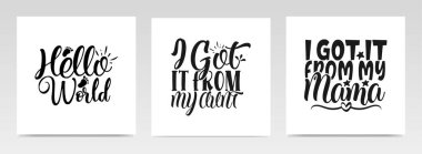 Bebek doğumu, tipografi setinden alıntılar yapıyor. Grafik tasarım ögesi.