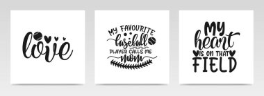 Beyzbol sporu harfli tipografi setinden alıntılar yapıyor. Grafik tasarım ögesi.