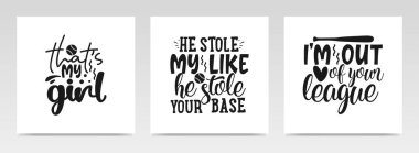 Beyzbol sporu harfli tipografi setinden alıntılar yapıyor. Grafik tasarım ögesi.