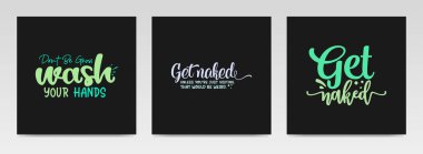 Tuvalet harfleri tipografi setinden alıntılar yapıyor. Grafik tasarım ögesi.