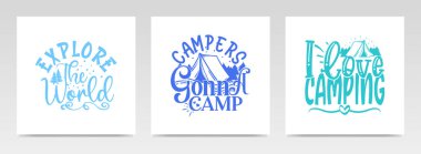 Kamp alıntıları harf tipografisi çizimi. Grafik tasarım ögesi.