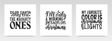 Noel alıntıları mektup tipografisi çizimi. Grafik tasarım ögesi.