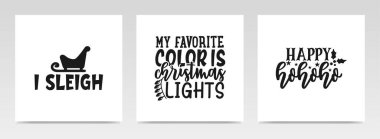 Noel alıntıları mektup tipografisi çizimi. Grafik tasarım ögesi.