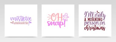 Noel alıntıları mektup tipografisi çizimi. Grafik tasarım ögesi.