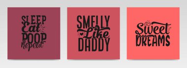 Sevimli bebek, tipografi setinden alıntılar yapıyor. Grafik tasarım ögesi.