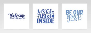 Kapı paspası harf tipografi setinden alıntılar yapıyor. Grafik tasarım ögesi.