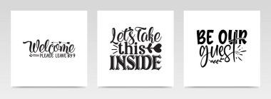 Kapı paspası harf tipografi setinden alıntılar yapıyor. Grafik tasarım ögesi.