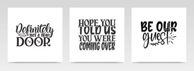 Kapı paspası harf tipografi setinden alıntılar yapıyor. Grafik tasarım ögesi.