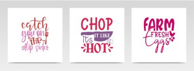 Mutfak harf tipografisi örnekleme setinden alıntılar yapıyor. Grafik tasarım ögesi.