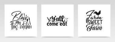 Mutfak harf tipografisi örnekleme setinden alıntılar yapıyor. Grafik tasarım ögesi.