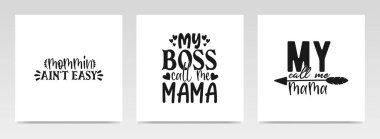 Anneler Günü, harf tipografisinden alıntılar yapıyor. Grafik tasarım ögesi.