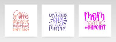 Anneler Günü, harf tipografisinden alıntılar yapıyor. Grafik tasarım ögesi.