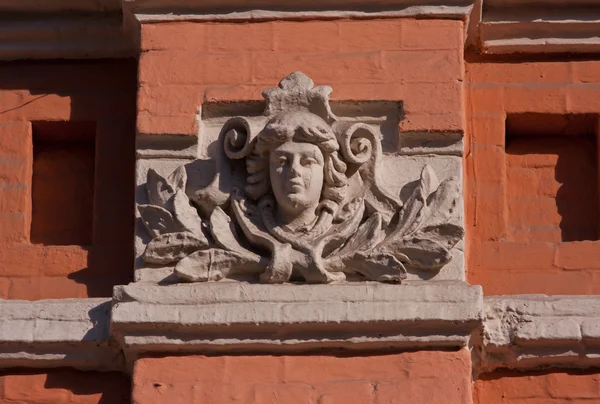 Mascaron on Art Nouveau House — 스톡 사진