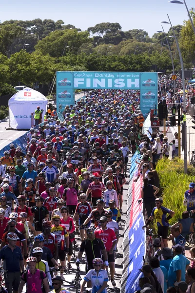 Finish Line Cape Town Cycle Tour — Stock Photo, Image