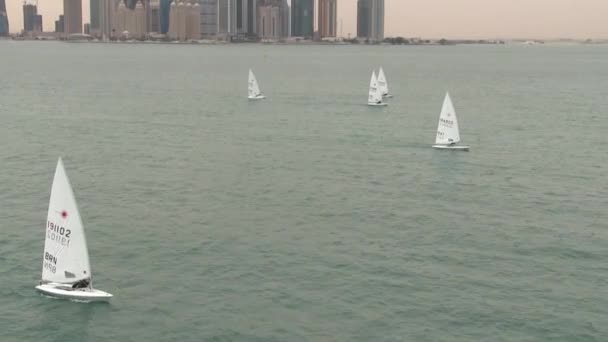 O centro da cidade em Doha — Vídeo de Stock