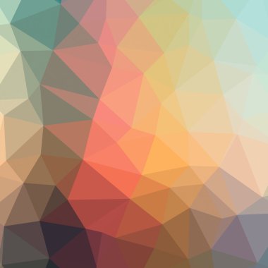 Yumuşak karanlık-turuncu poligonal arka plan