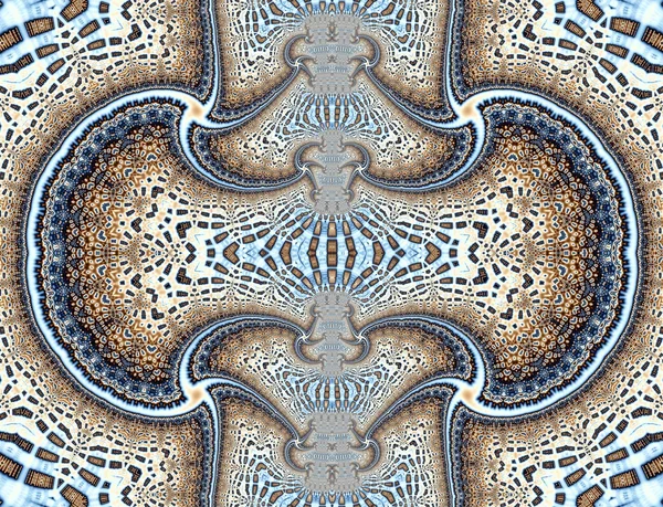 Geometrik simetrik fraktal arka plan