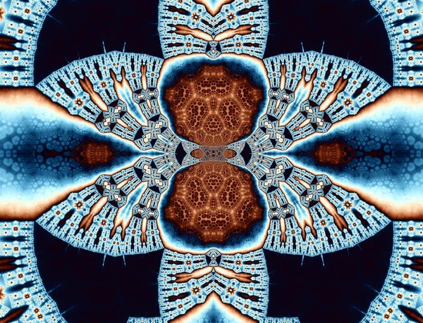 Geometrik simetrik fraktal arka plan