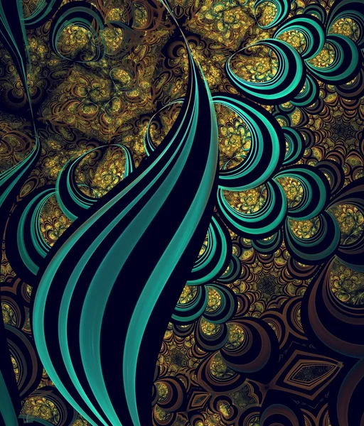 Fraktal-jeneratör tarafından üretilen sarmal