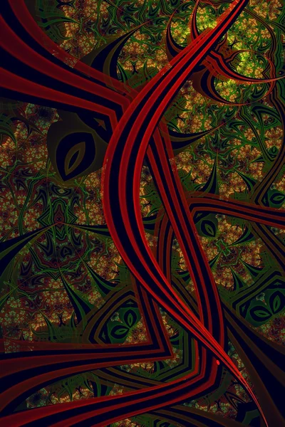 Factal balık soyut duvar kağıdı