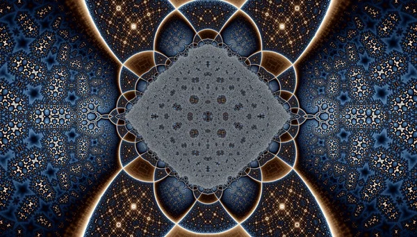 Fraktal desen, generatif fractal sanat grafik tasarım için