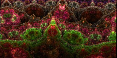 Fraktal arka plan (renkli ve organik)