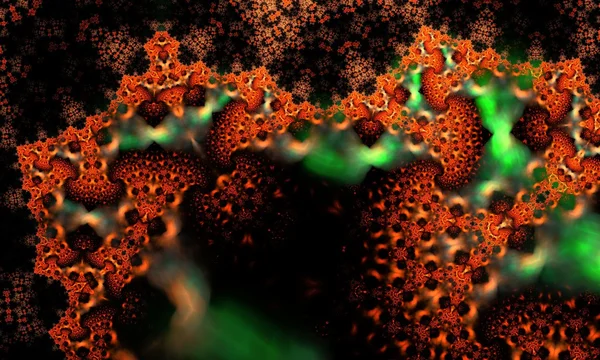 Fundo imitador de células fractais — Fotografia de Stock